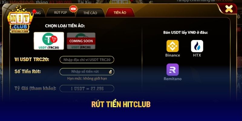 Rút Tiền HITCLUB: Hướng Dẫn Giao Dịch Thành Công Ngay Lần Đầu 1 Rút tiền HITCLUB